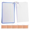 6pcs Index Cards Lined with Ring Covers Blue for Study and Office