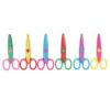 6 Pcs Kids Safety Scissors Colorful Plastic Assorted Lace Serrations DIY Art Paper Photo Album Edge Cutting Tool