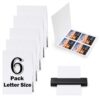 6PCS Laminator Carrier Sleeves Anti-Jam Reusable Sheets-Letter Size