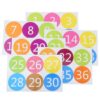 6pcs Large Number Stickers 9cm PVC Self Adhesive