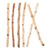 6pcs Natural Wood Craft Sticks for DIY Crafts and Photo Props