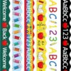 6 Pcs Pencil Printed Bulletin Board Border Trim Sticker