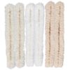 6 Pcs Pipe Cleaner Craft 39 Inch Flexible Plush Fluffy Pipe Cleaners Bulk with Iron Wire Multi Colored DIY Assorted Bright Chenille Stems for Art and Crafts, 3 Colors