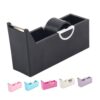6pcs Portable Tape Dispenser Abs Metal Roll Cutter Holder for Desk