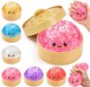 6 PCS Squishy Toy, Stress Balls Squeeze Toy with Food Steaming Box