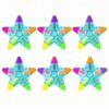 6pcs Star Highlighters Marker Bulk, Multicolor Highlighters in One Pen