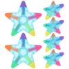 6pcs Star Shape Fluorescent Highlighters Bulk for School Supplies