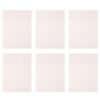 6pcs Sticky Memo Pads Pet Waterproof Reminder Notes