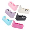 6pcs Tape Dispenser Non Slip Refillable Abs Metal Roll Cutter
