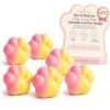 6pcs Wax Cracking Squishy Cute Cat Claw Mixed Color Crispy Skin Pinch Squishies Squeeze Fidget Toys Stress Slow Rising Sensory Squishes Swuishy Pawtoto Mini Cool Paw Party Favors Squshy