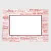 6 Photo Frame Christmas Cards with Envelopes, Merry Typography