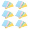 6 Sets A6 6 Hole Cardboard Loose Leaf Notebook Dividers with Tabs