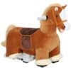 6V Battery Powered Ride-On Horse with Music and Foot Pedal, Ages 1.5-5