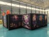 6x6m Inflatable Halloween Haunted House Maze Scary Inflatable Maze Game for Outdoor Fun（ 20x20ft with 950W Blower）