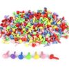 700Pcs Mixed Metal Brads Scrapbooking Embellishments DIY Craft Fasteners for Card Making Album Decor