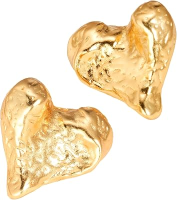 BELLE BRIGHTON 18K Gold Plated Heart Stud Earrings