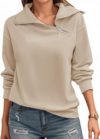 FISOEW Womens Zipper Sweatshirt