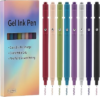 Thboxes 8Pcs Gel Pens for Journaling, 0.5mm Fine Tip Retractable Colored Nurse Pens – Smooth Writing for Note Taking, Office & School Supplies, Journaling Supplies for Women Teacher Nurse gifts