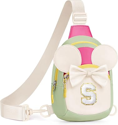 Anoup Initial Crossbody Bag Purse
