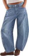 TRENDY QUEEN Barrel Jeans