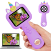 Vivid Glass 2.4″ Screen Kids Microscope, 4K Handheld Digital Microscope