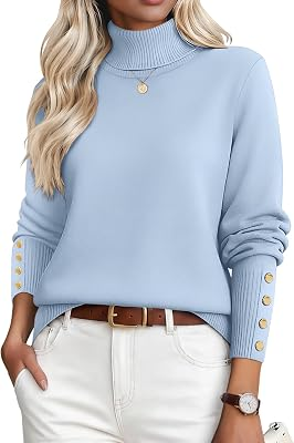 Zeagoo Womens Turtleneck Sweater