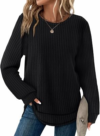 WIHOLL Womens Waffle Tops