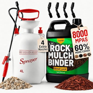 Teexpert 1 Gallon Rock Glue with 1Gallon Pump Sprayer Kits for Landscaping