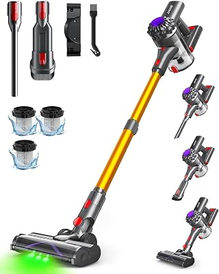 SVHT Cordless Stick Vacuum Cleaners for Home, 500W 45KPA 45Min Stick Vacuum
