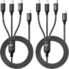 JOGRYTECE USB C Multi Charging Cable 2Pack