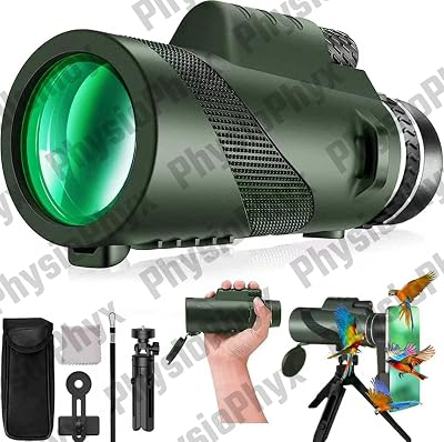 Monocular-Telescope Monoculars High Definition for Adults High Powered with Smartphone Adapter Telescope Bird Watching Travel Camping Hiking