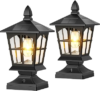 BRIGHTEVER 2-Pcs Post Solar Lights