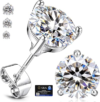 ADOYI Moissanite Diamond Stud Earrings