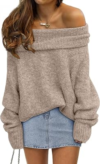 LILLUSORY Off The Shoulder Sweater