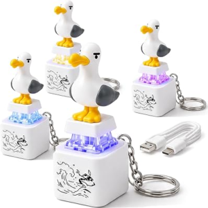 NELIANGIA Seagull Keychain with LED Light 6Pack