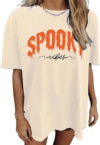 TEWMEU Women Oversized Halloween Shirts