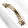 SYNKYLUX 10 Pack Champagne Bronze Square Cabinet Pulls