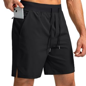 SOOTHFEEL Mens Running Shorts with Zipper Pockets