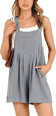 ANRABESS Linen Rompers