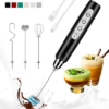 Colarlemo Milk Frother Handheld Rechargeable, Frother Wand Drink Mixer Electric Whisk for Coffe