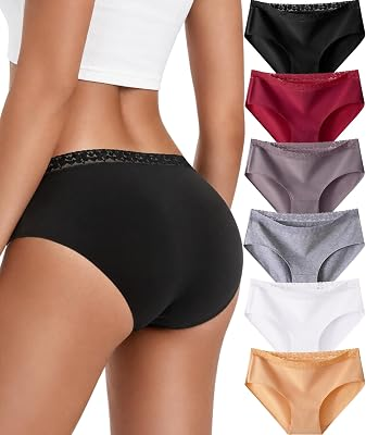 Cotton Underwear for Women 6Pack Sexy Bikini Panties