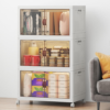 UAMFURI Stackable Storage Bins with Lids, 144QT Lockable Storage Cabinet