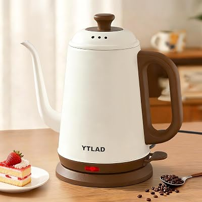 Gooseneck Electric Kettle 1L, 1000W, Pour-Over Coffee & Tea