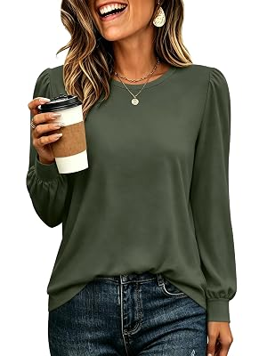 ANRABESS Long Sleeve Puff Shirts