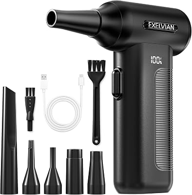 EXELVIAN Compressed Air Duster Electric