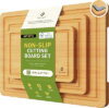 Bamboo Cutting Board Set Non Slip Feet Over Sink Kitchen Gadgets Seller 2024 First Apartment Essentials New Home Must Haves Things Stuff Accessories House Warming Decor Housewarming Hostess Host Gifts