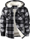 GEEK LIGHTING Mens Flannel Shirts Jacket