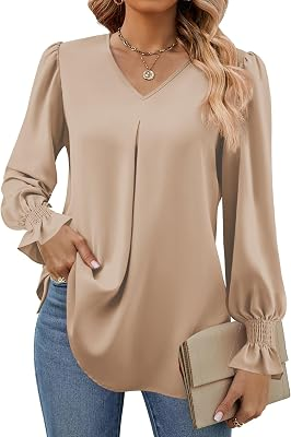 FUNLINGO Womens Long Sleeve Tops