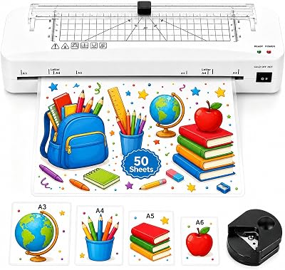 Laminator, A3 Laminator Machine with Built-in Trimmer