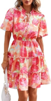 BTFBM Floral Short Dresses